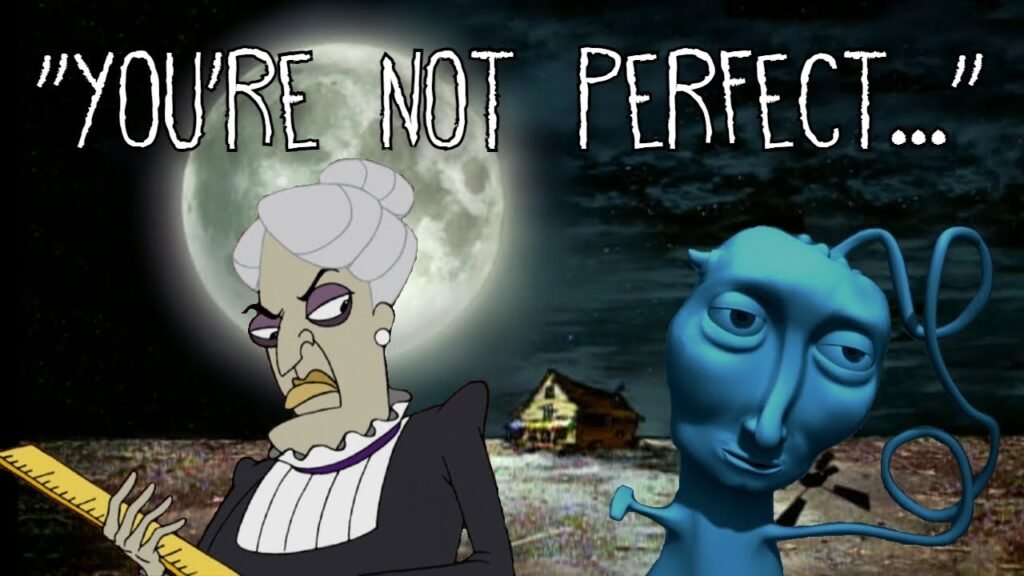 17 Favorite Scary Movie Characters by Reddit User - Courages You're Not Perfect Scene (Courage the Cowardly Dog)