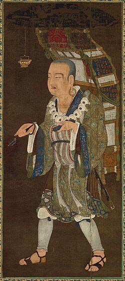 8th in the list of famous monks - A depiction of the Chinese monk Xuanzang on his journey to India.
