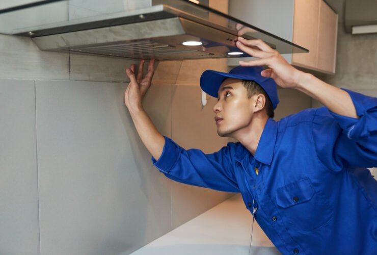 A professional guy from mrbairduct cleaning air duct to Removes the Lingering Smell of Renovation Dust