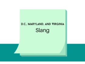 D.C., Maryland, and Virginia slangs