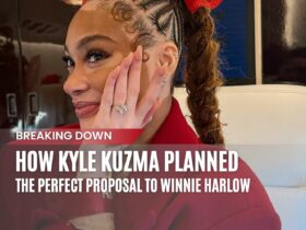 Winnie Harlow custom 8.5-carat oval-cut engagement ring