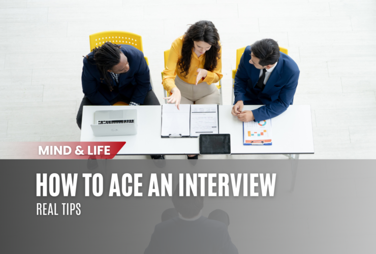 Job interview setting with natural lighting