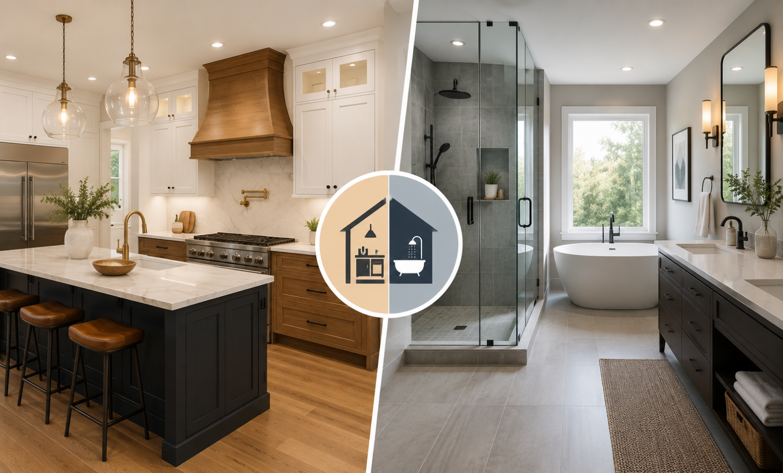 Kitchen vs. Bathroom Remodeling