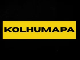 Kolhumapa text on a yellow and black background,