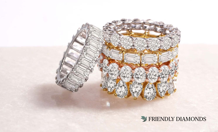 Lab Diamond Eternity Rings