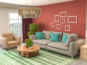 Living Room, decor, interior illustration