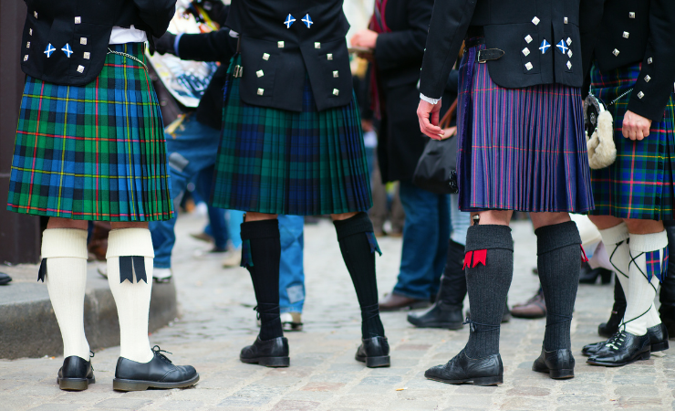 Men in Traditional Kilts