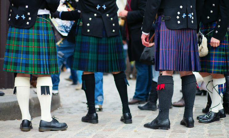 Men in Traditional Kilts