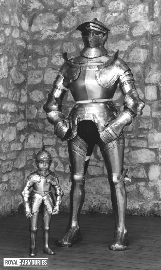 Miniature armor similar to the type worn by Jeffrey Hudson.