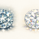 Moissanite vs. Cubic Zirconia comparison diamond image