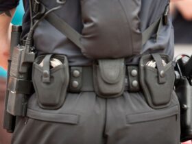 Police Belts with accessories Handcuffs, Radio