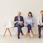 Three Candidates waiting for interview