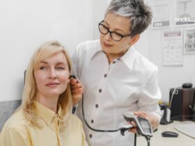 Patient having TMJ-Ear-Pain checkup