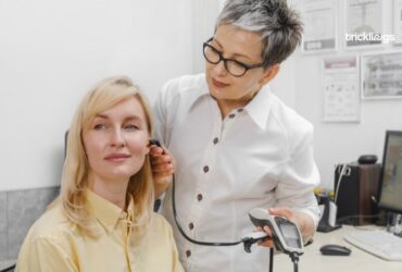 Patient having TMJ-Ear-Pain checkup