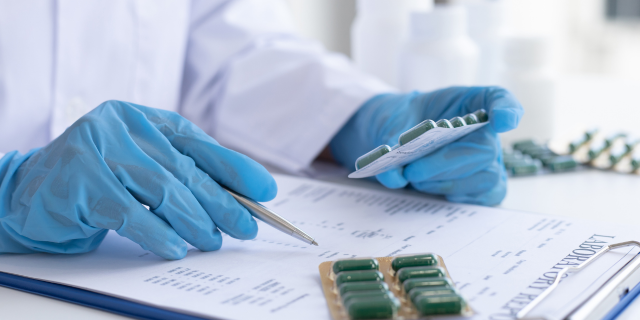 closeup portrait of medical for treating concept and health investigation