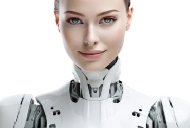 artificial intelligence-human like smiling wom