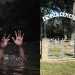 the image represent 3 brother drowning representation, as its not exactly those three brother, image also include Devall Cemetery grave yard which is located in Baton Rouge, East Baton Rouge Parish, Louisiana, USA.