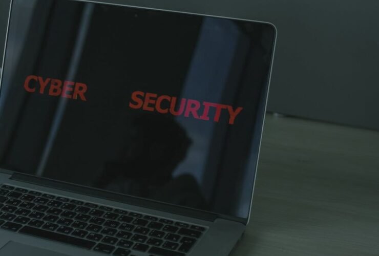 Close-up of a laptop symbolizing digital safety
