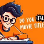 do you italicize movie titles