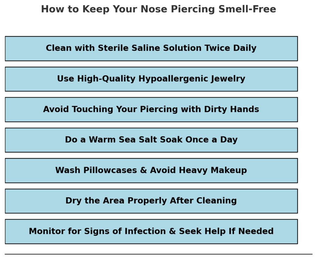 How to Keep Your Nose Piercing Smell-Free - infographic