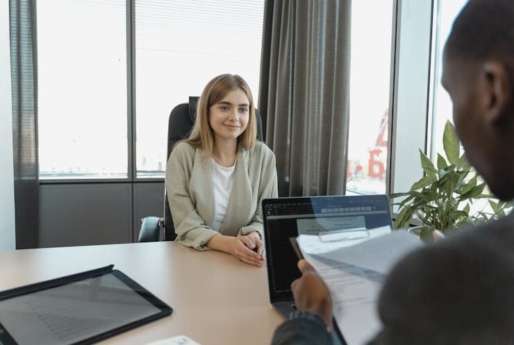Candidate being interviewed as part of ATS hiring process