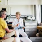 Doctor talking to a patient during a medical appointment