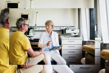Doctor talking to a patient during a medical appointment
