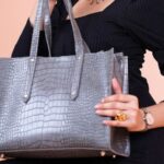 woman designer handbag