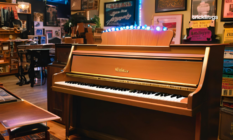 wurlitzer piano in Brown color